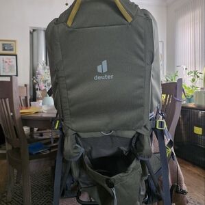 Green Child Carrier Backpack - Adjustable